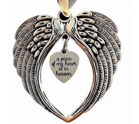 A Piece of my heart is in heaven Hanging Ornament Gift
