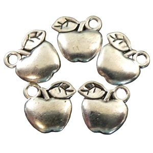 4 x Apple Metal Charms.