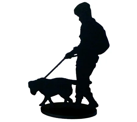 Military Army Search Dog with Soldier