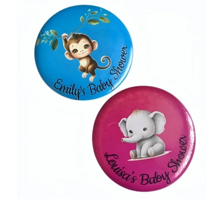 Personalised Baby Shower Badges