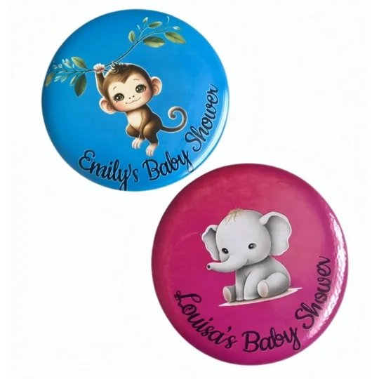 Prsonalised-Baby-shower-badges