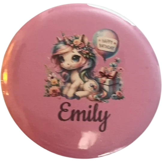 Custom made Personalised badge
Buttons and bows Kettering Northamptonshire