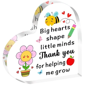 Big hearts shape little minds Heart shaped Coaster/Sign