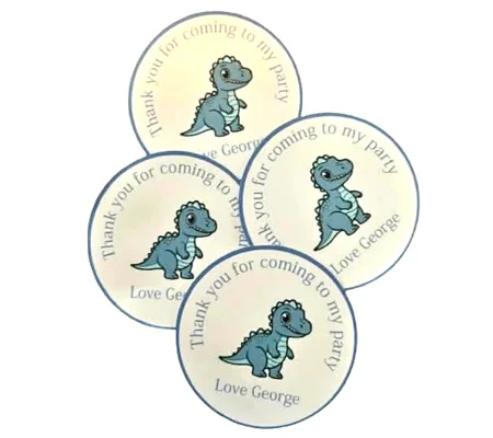 20 x Personalised Birthday Favour Bag Stickers