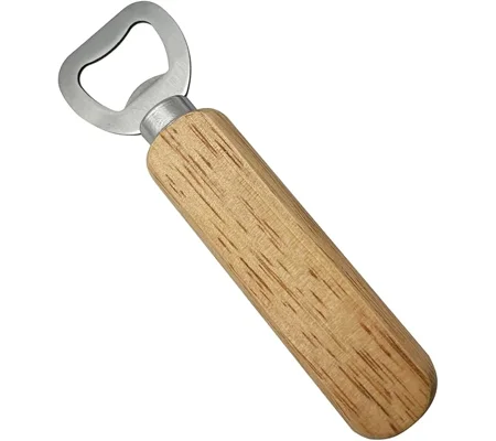 Wooden bottle opener