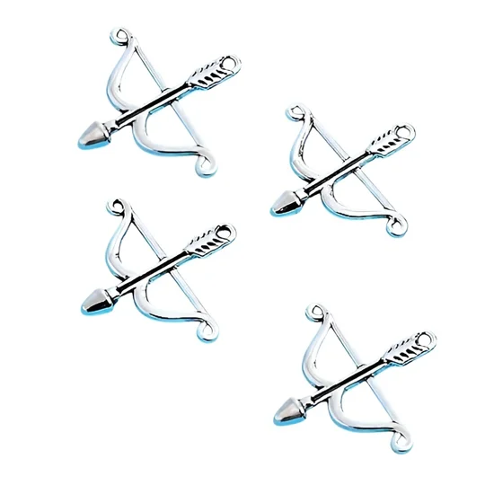 Bow and Arrow Metal Charms.