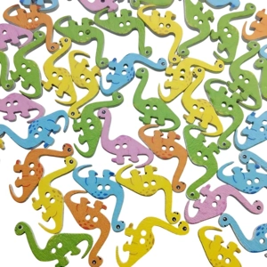 10 x Brontosaurus Dinosaur Buttons Various Colours