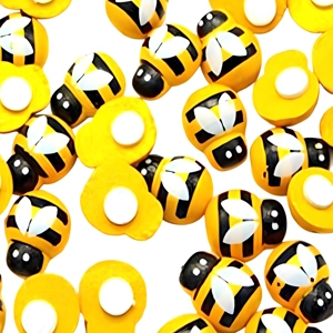 10 x Small Bumble Bee Embellishments 1cm x 1cm