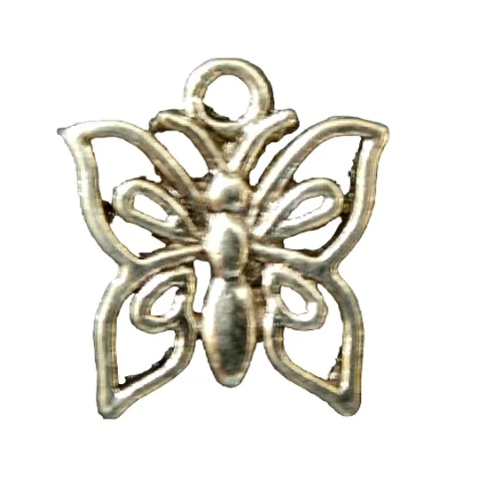Pierced Butterfly Metal Charm Single