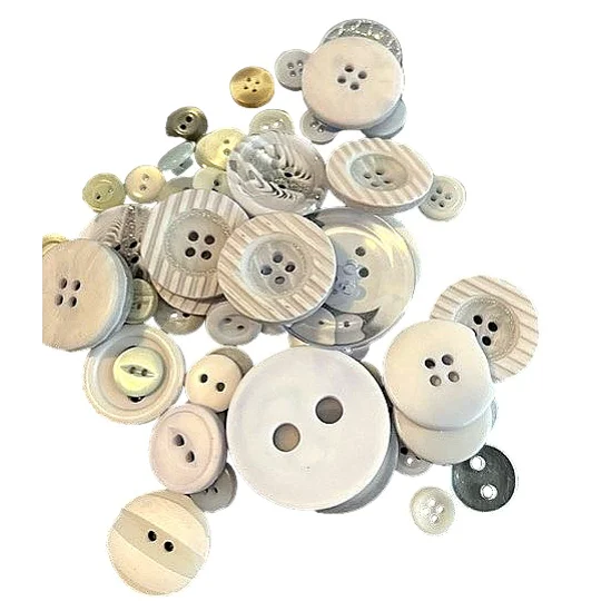 assorted grey buttons