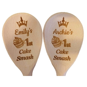 Personalised Wooden Cake Smash Spoon