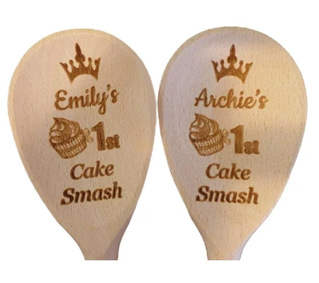Personalised Wooden Cake Smash Spoon