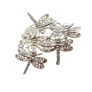 5 x Dragonfly Metal Charms