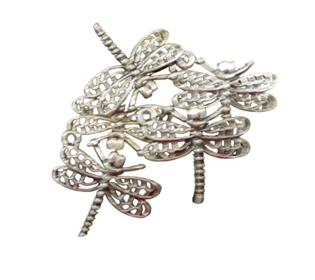 5 x Dragonfly Metal Charms