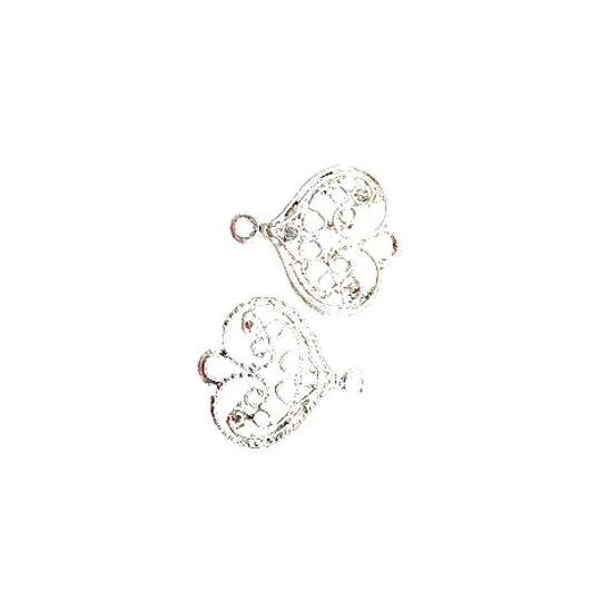 Entwinned Hearts Metal Charms Kettering Northamptonshire Pair
