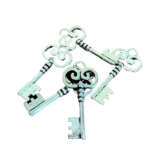 Key shaped metal charms Group Kettering Northamptonshire
