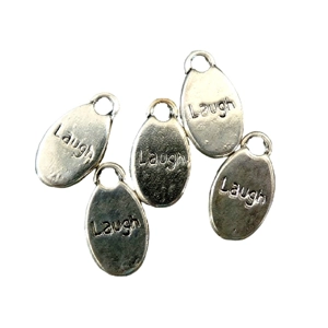 5 x Laugh Metal Pendant Charm