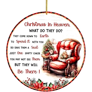 Christmas in Heaven Bauble Sign