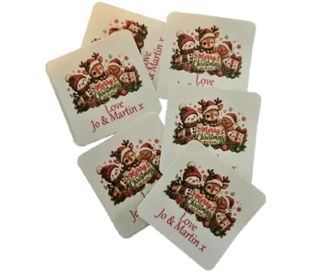 20 x Personalised Christmas Present Stickers