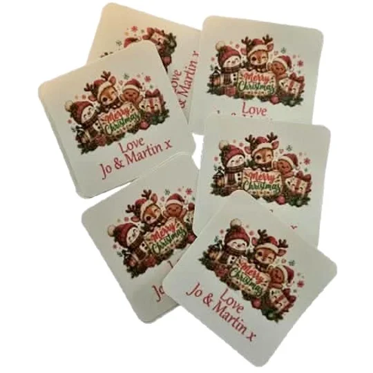 Personalised Christmas Stickers