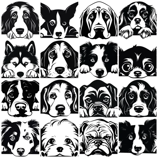 Personalised Caricature Dog Coasters, Many breeds and designs