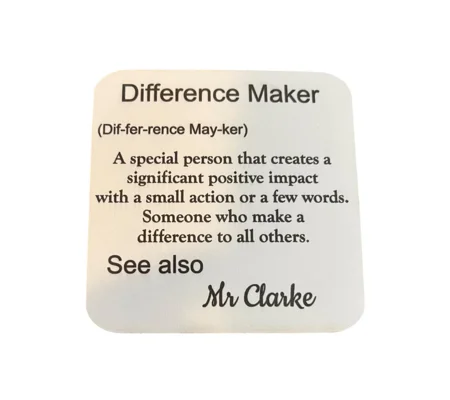 Personalised Difference Maker Coaster