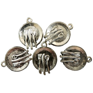 Dinner Plate Metal Charms x 5