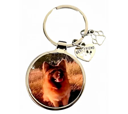 Personalised Pet Keyring with Photograph