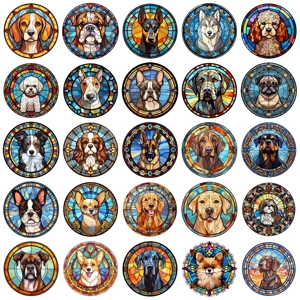 Dog Design Suncatcher, loads of variations 14cm across