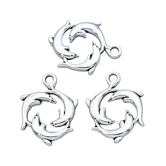 Dolphin Metal Pendant Charms from Buttons and Bows Kettering,