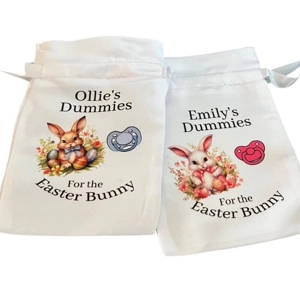 Personalised Dummy Easter Bunny Bag