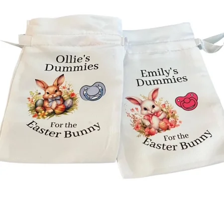 Personalised Dummy Easter Bunny Bag