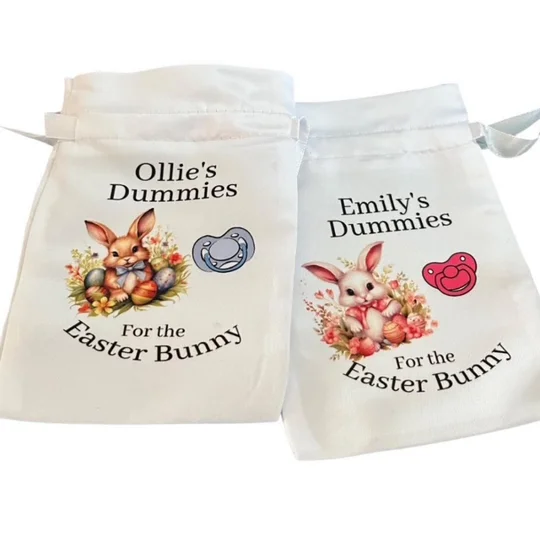 Personalised Dummy Easter Bunny Bag