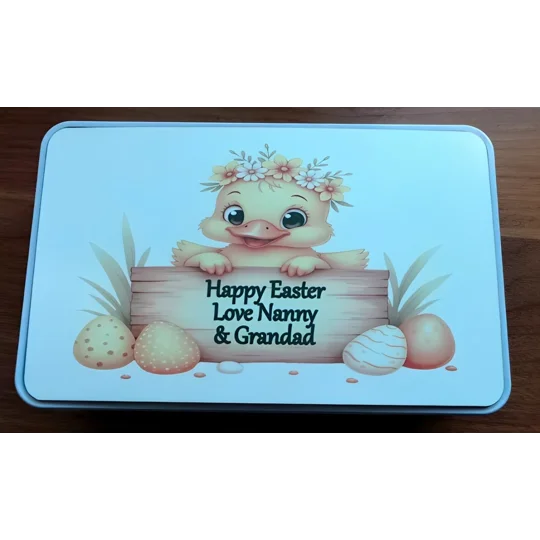 Personalised Easter Tin Top