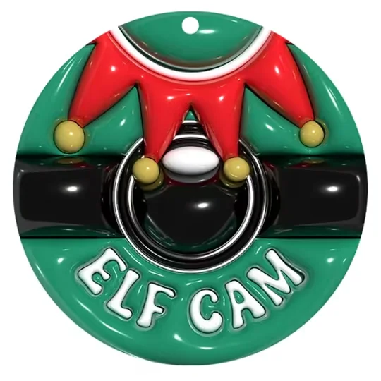 Elf cam Christmas bauble
buttons and bows Kettering northants