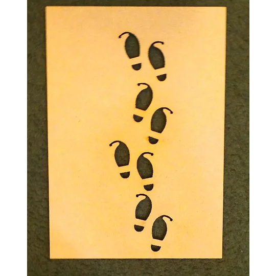 Elf footprint wooden Template