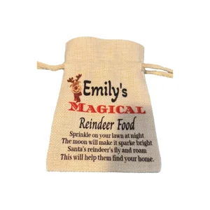 Personalised Magical Reindeer food bag