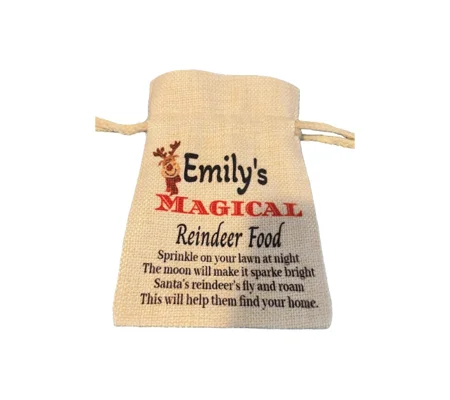 Personalised Magical Reindeer food bag