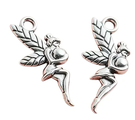 4 x Fairy Pixie Metal Charms
