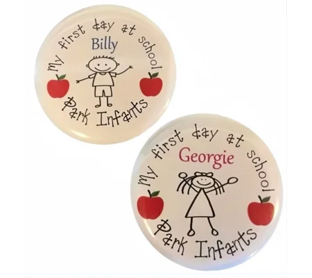 Personalised First Day at School Badge