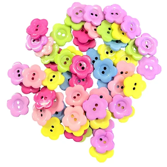 Colourful Flower Buttons Group Kettering Northamptonshire
