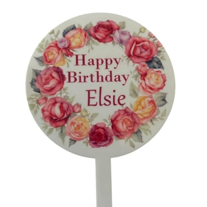 Personalised floral cake topper
buttons and bow Kettering
Northamptonshire
