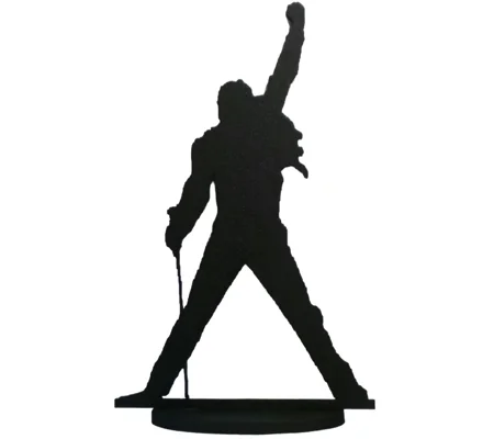 Freddie Mercury - Queen - Silhouette Figure