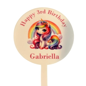 Personalised Unicorn cake topper Buttons and bows
kettering northamptonshire