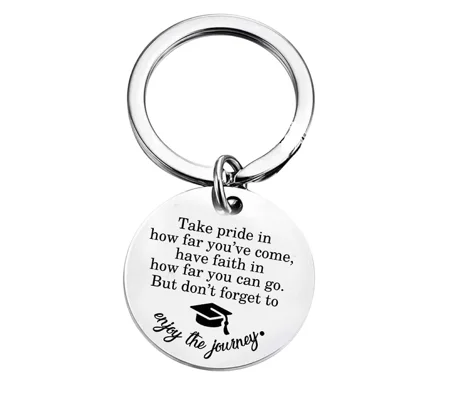 Keyring Graduation, College, University, enjoy the journey