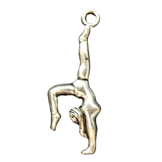 Gymnast Gymnastics Metal Charms Single