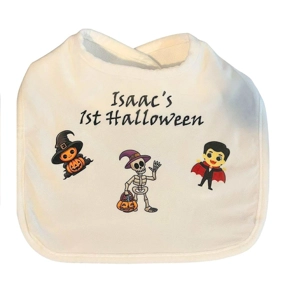 Personalised Halloween  Baby Bib