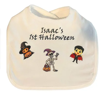 Personalised Halloween Baby Bib