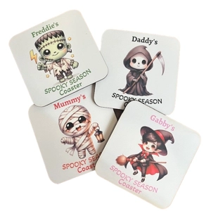 Personalised Halloween Coasters