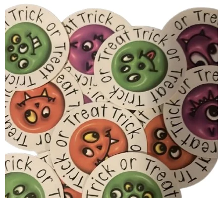 20 x Halloween Trick or Treat Stickers